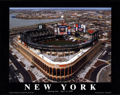 Framed Citi Field: New York Mets Opening Day, 2009 - Flushing, New York by...