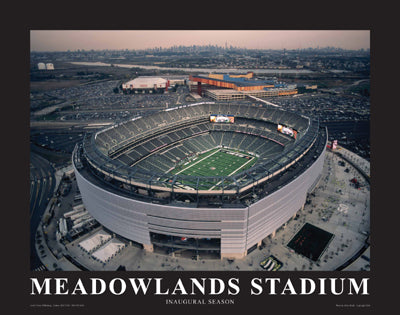 NY Jets at New Meadowland Stadium, Inaugural Season by Mike Smith Wall Art Décor 11 x 14 Art Print