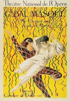 Theatre National de l'Opera by Leonetto Cappiello Wall Art Décor 16 1/2 x 11 1/2 Art Print