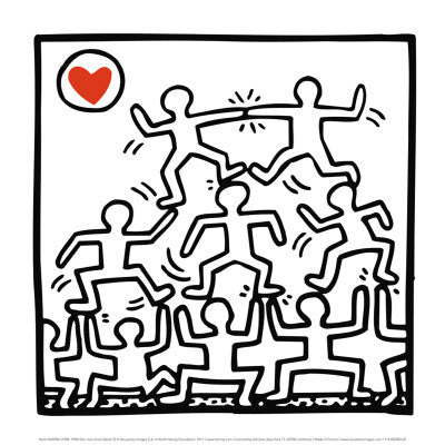 Framed One Man Show (Detail 2) by Keith Haring | 11 7/8 x 11 7/8