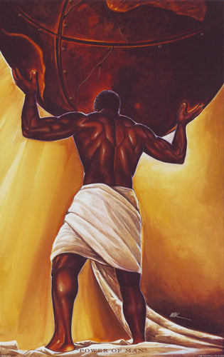 Power of Man by WAK - Kevin A. Williams Wall Art Décor 36 x 24 Art Print