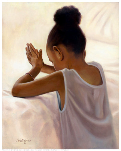Framed Bedtime Prayer by Sterling Brown | 10 1/4 x 8 1/4