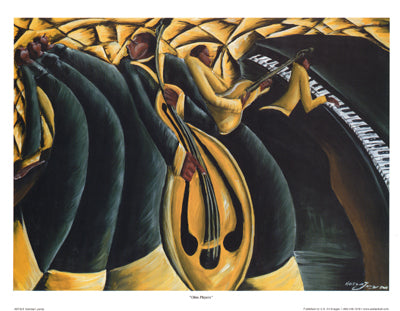 Framed Ohio Players by Kerream Jones | 7 3/4 x 10