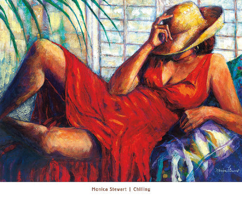 Framed Chilling by Monica Stewart | 26 x 32