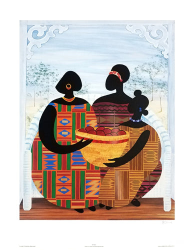 Framed Apple Basket by Bryan Greene | 24 ¾ x 19 ½