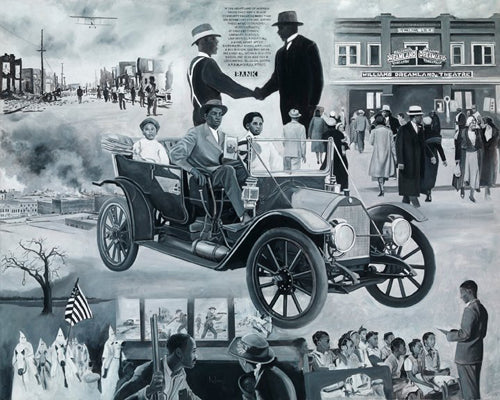 Framed Black Wall Street by Kolongi Brathwaite | 24 x 36