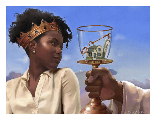 In His Image by Salaam Muhammad Wall Art Décor 26 x 26 Art Print