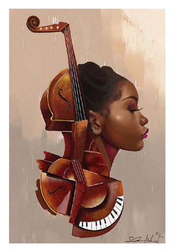 Framed Amanti Allure by Salaam Muhammad | 29 x 20