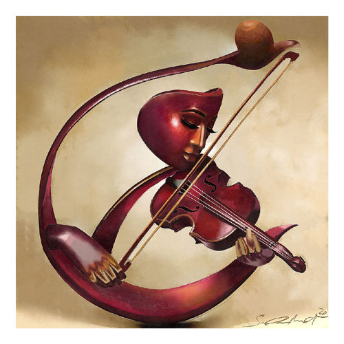 Framed Ethereal Strings by Salaam Muhammad | 22 x 22