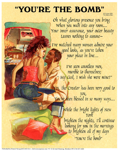 You’re the Bomb by Batteryman Wall Art Décor 10 x 8 Art Print