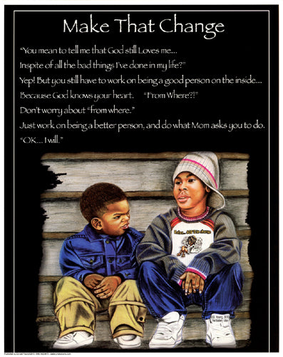 Make That Change by Batteryman Wall Art Décor 10 x 8 Art Print