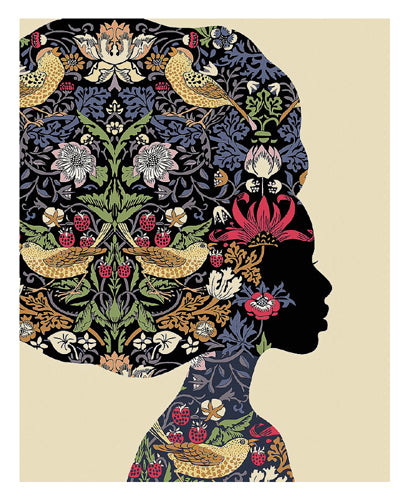 Afro Woman by Ioana Horvat Wall Art Décor 27 x 22 Art Print