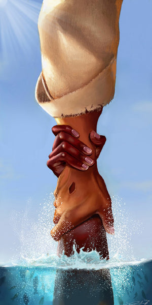 Rescue by Salaam Muhammad Wall Art Décor 38 x 20 Art Print