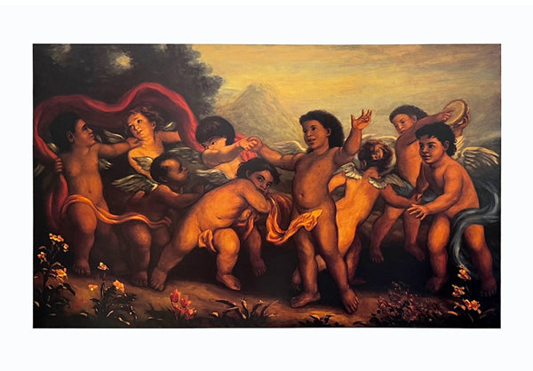 Framed Multi-Cultural Cherubs by Tim Ashkar | 19 x 27 ¼