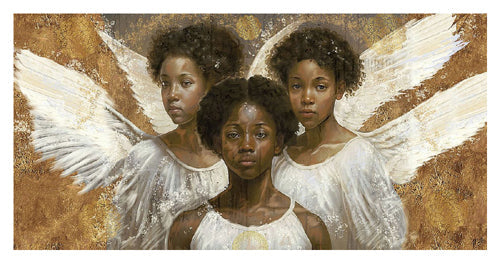 Framed Little Angels No. 8 by Marta Wiley | 20 x 38