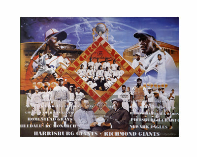 Negro League Baseball by Edward Clay Wright Wall Art Décor 22 x 28 Art Print