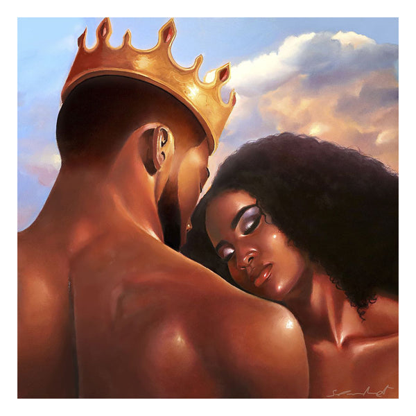 Shoulder Rest by Salaam Muhammad Wall Art Décor 24 x 24 Art Print