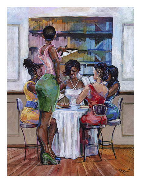 Framed The Book Club III by Robert Jackson | 26 x 20