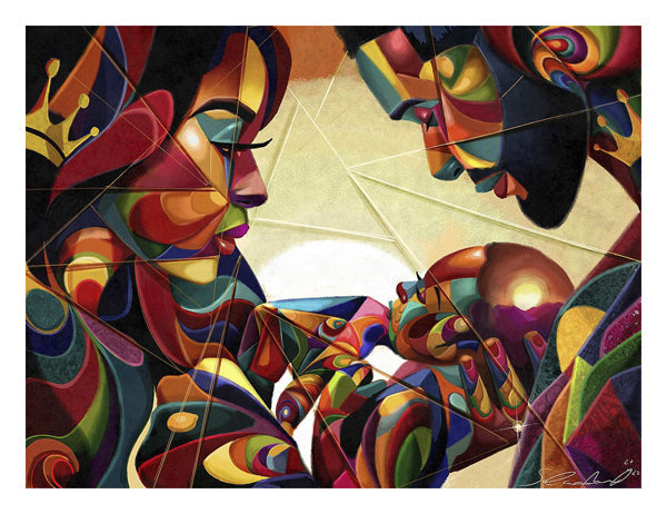 Framed Family Hues by Salaam Muhammad | 20 x 26
