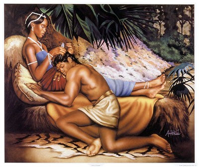 Samson and Delilah by Aaron Hicks Wall Art Décor 24 x 25 Art Print