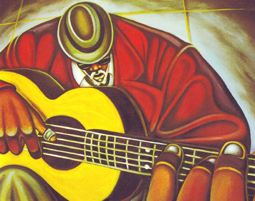 Bluez Man II by Cbabi Bayoc Wall Art Décor 11 x 14 Art Print