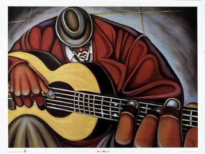 Bleuz Man II by Cbabi Bayoc Wall Art Décor 24 x 32 Art Print