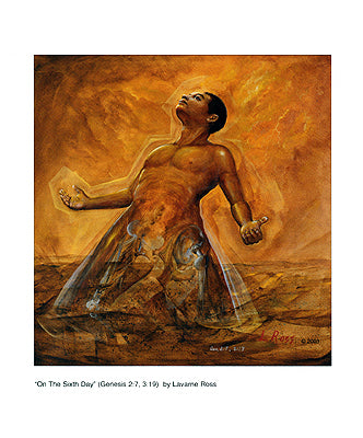 On the Sixth Day by Lavarne Ross Wall Art Décor 8 x 6 1/2 Art Print