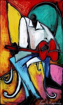 Groovin by Kennith Humphrey Wall Art Décor 27 x 16 1/2 Art Print