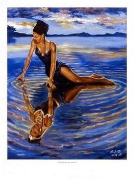 Reflections of a Queen by A.C. Smith Wall Art Décor 24 x 18 Art Print