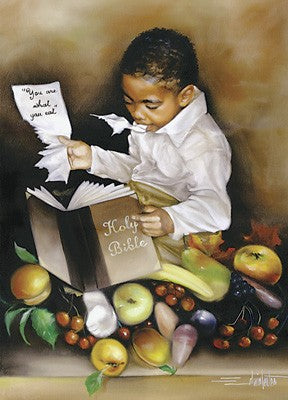 You Are What You Eat His/mini by Edwin Lester Wall Art Décor 10 x 8 Art Print