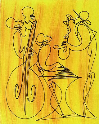 Musical Love by Sir Shadow Wall Art Décor 10 x 8 Art Print