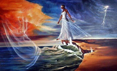 Step Out on Faith: Female by WAK - Kevin A. Williams Wall Art Décor 24 x 36 Art Print