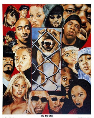 My Doggs by Andrew Nichols Wall Art Décor 29 7/8 x 24 Art Print