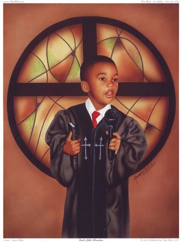 Framed God's Little Preacher by Aaron Hicks | 16 x 12