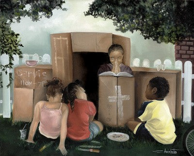 Let's Play Church by Edwin Lester Wall Art Décor 8 x 10 Art Print