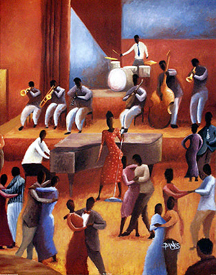 The Jazz Singer by Jason Delancey Wall Art Décor 28 x 22 Art Print