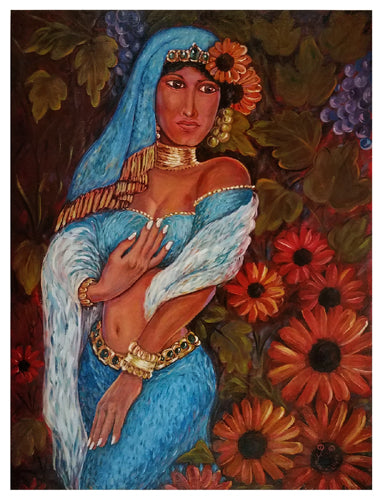 Framed Ethiopian Woman by Orrett Oliver Francis | 25 x 19