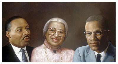 Martin, Rosa, and Malcolm by Andy H. Wall Art Décor 19 3/4 x 35 3/4 Art Print
