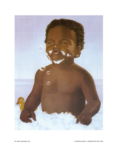 Bubble Bath Boy by Stanley Morgan Wall Art Décor 10 x 8 Art Print