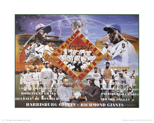 Negro League Baseball by Edward Clay Wright Wall Art Décor 8 x 10 Art Print