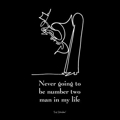 Never Going to be Number Two by Sir Shadow Wall Art Décor 6 x 6 Art Print