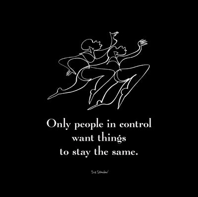 Only People in Control by Sir Shadow Wall Art Décor 6 x 6 Art Print