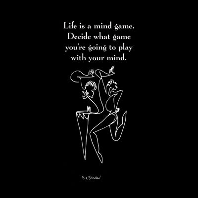 Life is a Mind Game by Sir Shadow Wall Art Décor 6 x 6 Art Print