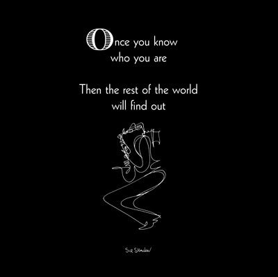 Once You Know Who You Are by Sir Shadow Wall Art Décor 6 x 6 Art Print