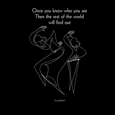 Once You Know Who You Are II by Sir Shadow Wall Art Décor 6 x 6 Art Print