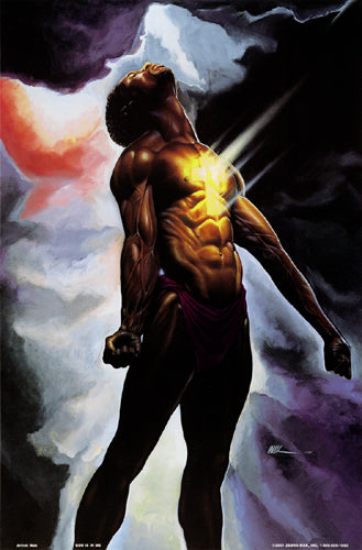 God is in Me by WAK - Kevin A. Williams Wall Art Décor 18 x 12 Art Print