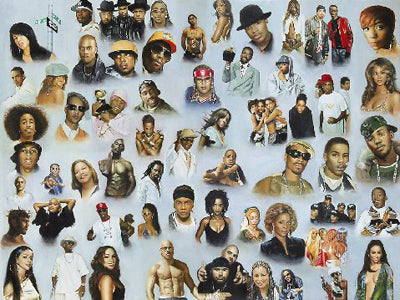 Hip Hop and R&B by Andy H. Wall Art Décor 27 1/2 x 36 Art Print