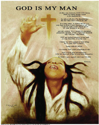 God Is My Man by Batteryman Wall Art Décor 21 1/2 x 18 Art Print