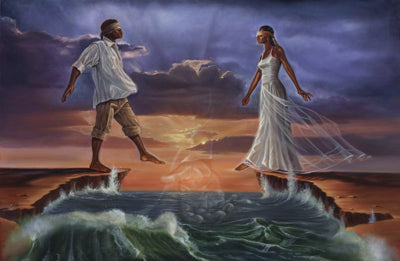 Step Out on Faith 'Love' by WAK - Kevin A. Williams Wall Art Décor 12 x 18 Art Print
