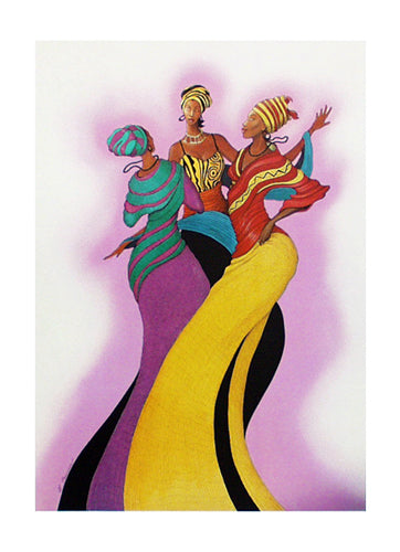 Sisters in Dance by Albert Fennell Wall Art Décor 32 x 23 Art Print